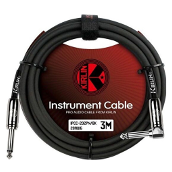 KIRLIN IPCC 202PN 3M BK 1/4″ MONO ENSTRÜMAN KABLOSU - Sümer Müzik