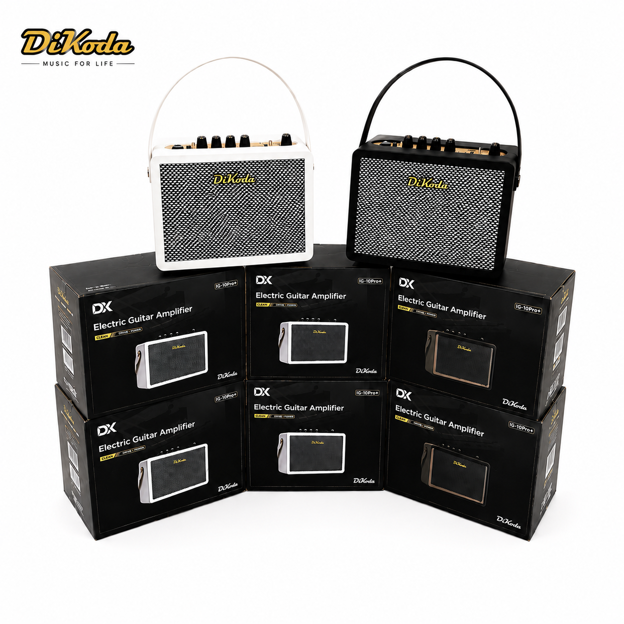DiKoda 10 Watt Mini Amfi (Siyah ve Beyaz) - Sümer Müzik